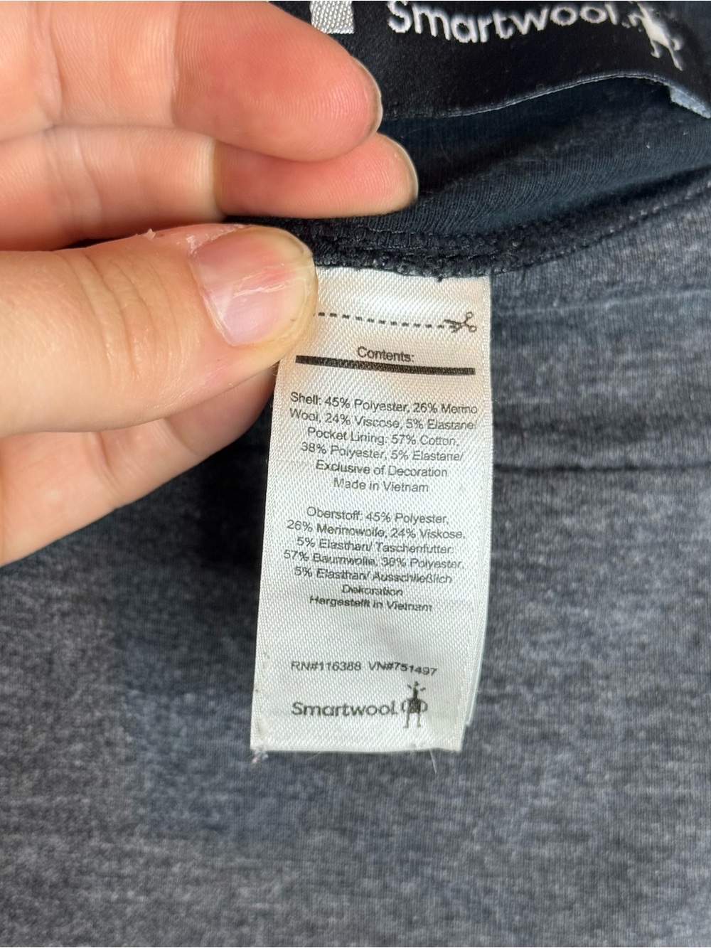 Smartwool Active Reset Skirt Merino Wool Gray - Picture 5 of 11